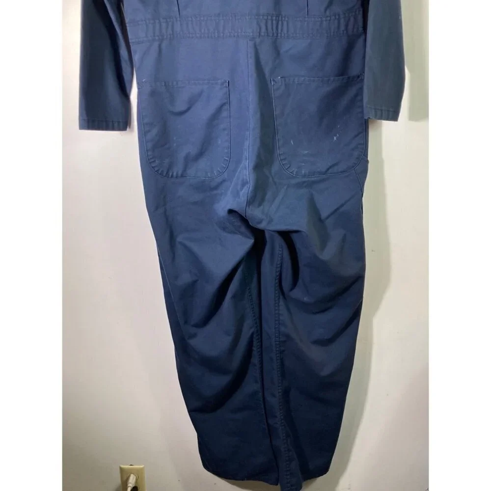 Mens Vintage Red Kap Long Sleeve Coveralls Navy 42-LN‎ Made in USA
